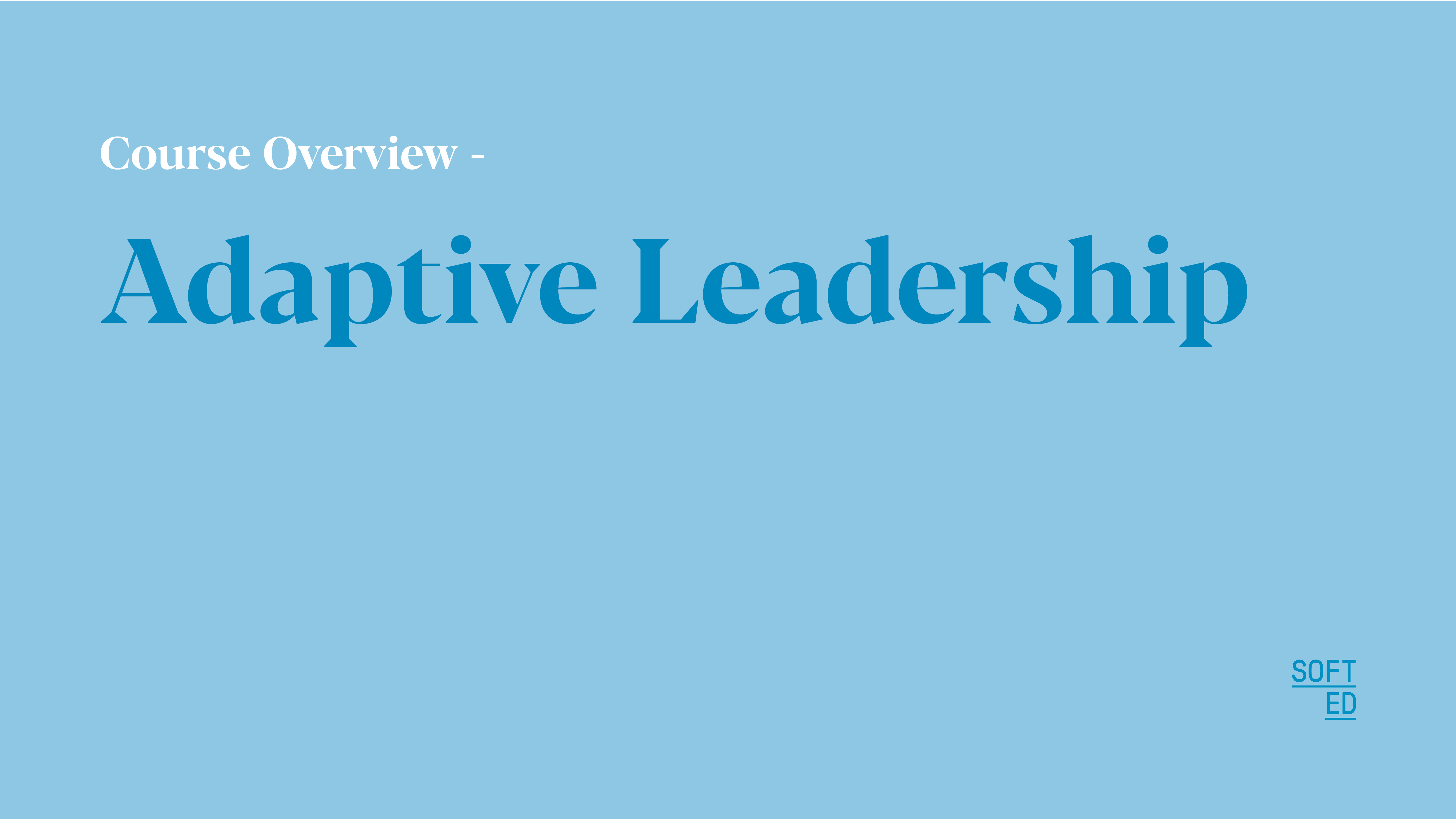 Adaptive Leadership with Pat Reed